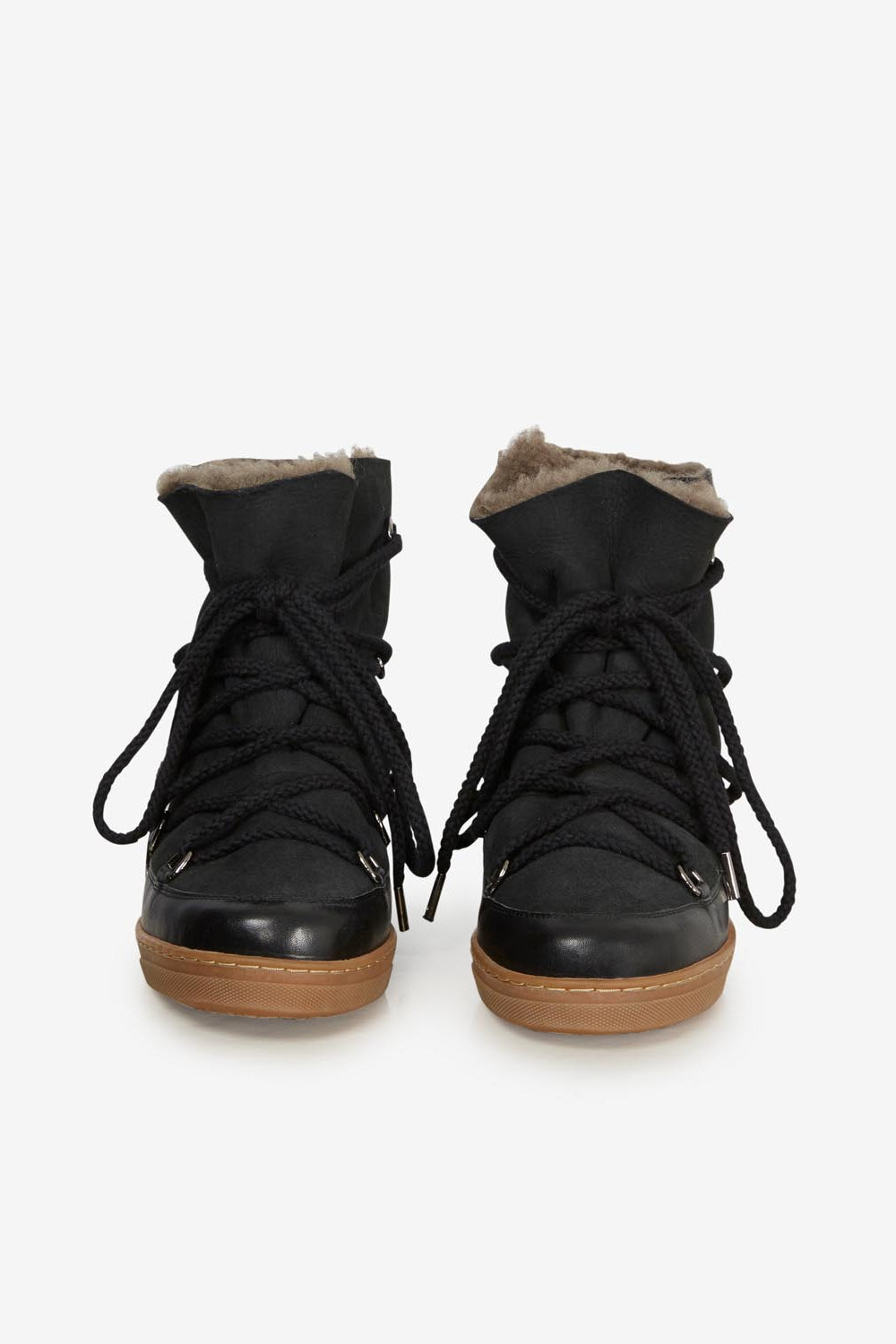 Nowles shearling-lined snow boots - Black - Woman - 3