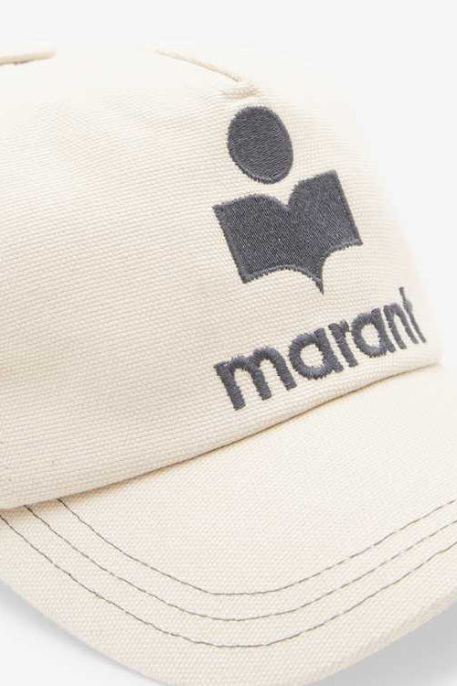 Casquette en toile à logo brodé tyronyh - Écru et noir - Man - 3