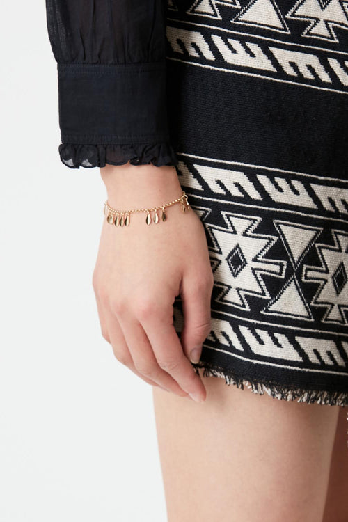 Armband Metal Shiny Leaf