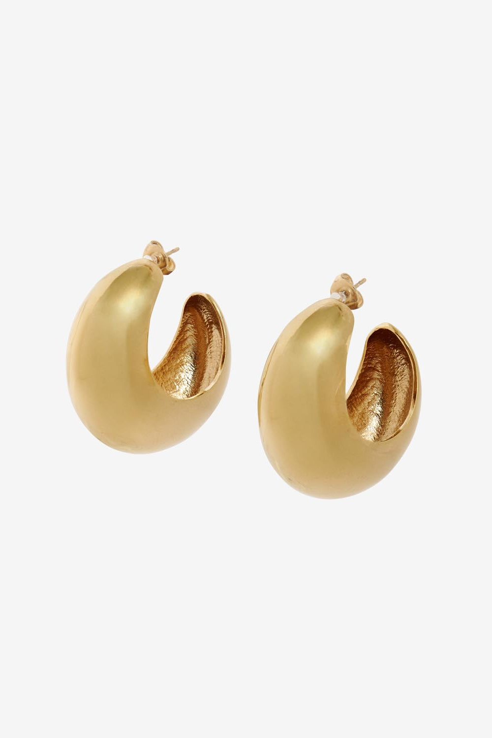 Shiny Crescent Earrings