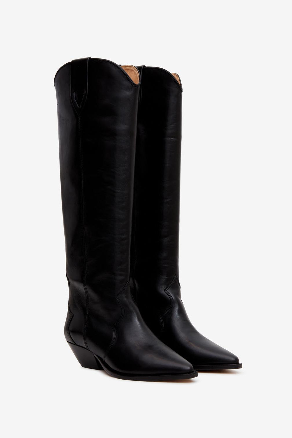 Bottes santiag denvee en cuir - Noir - Woman - 3