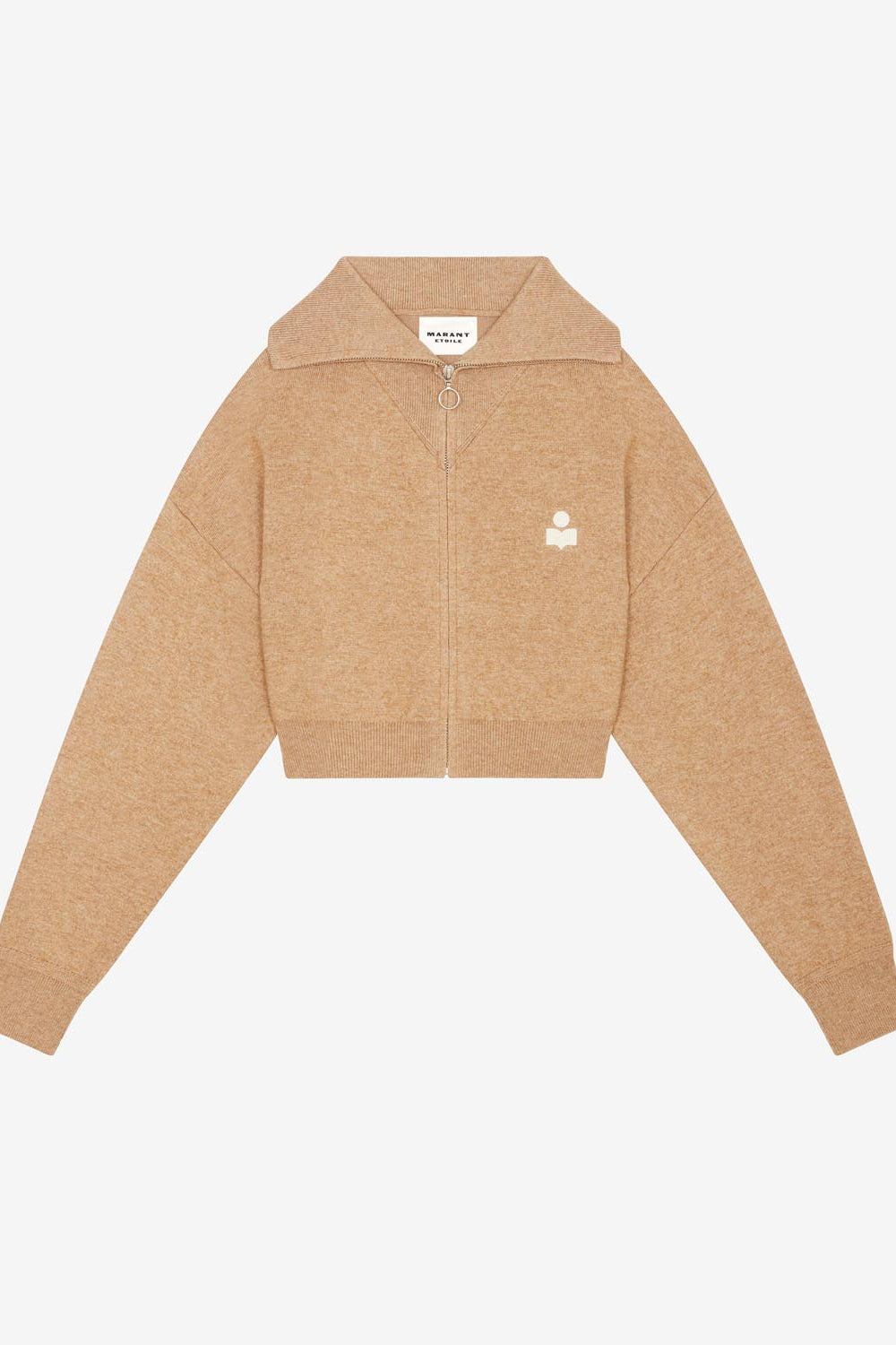 Oxane short knit cardigan - Camel - Woman - 1