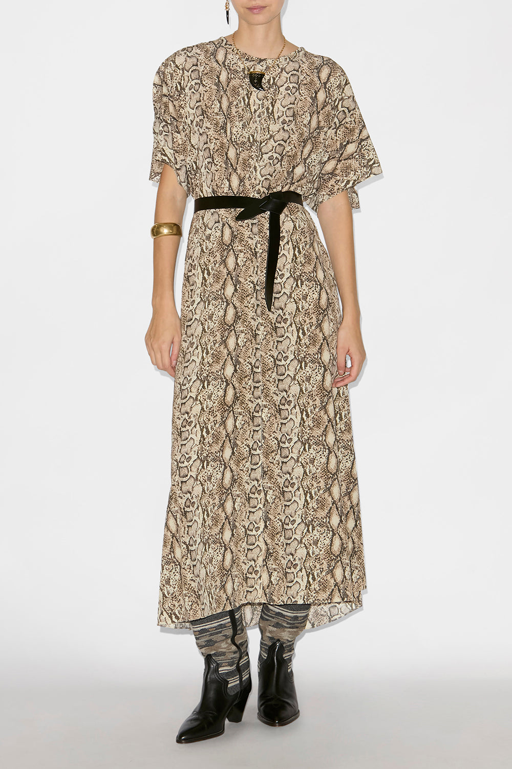 Cintura in pelle da annodare lecce - Nero - Woman - 5