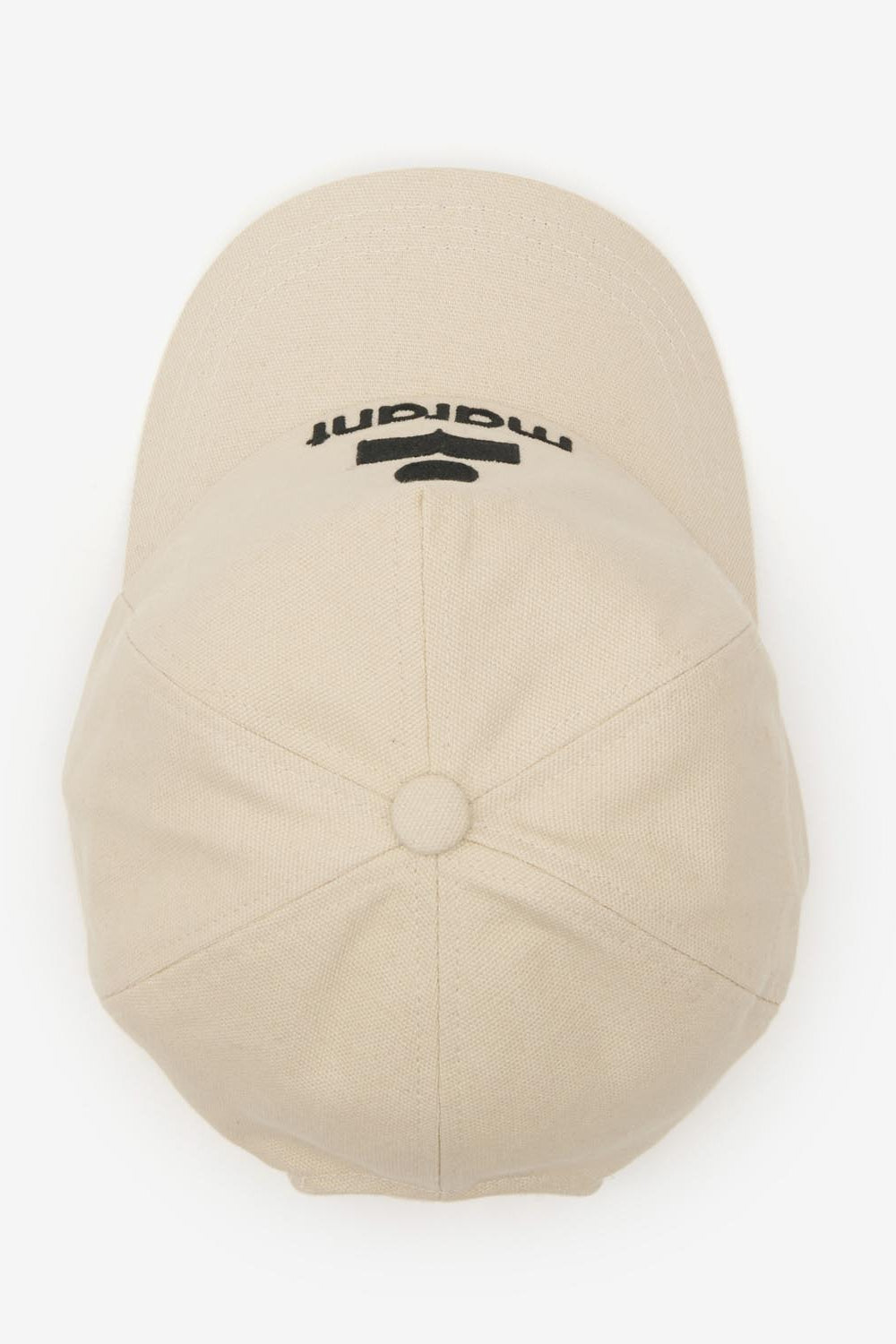 Tyron embroidered cotton cap - Ecru and black - Woman - 4