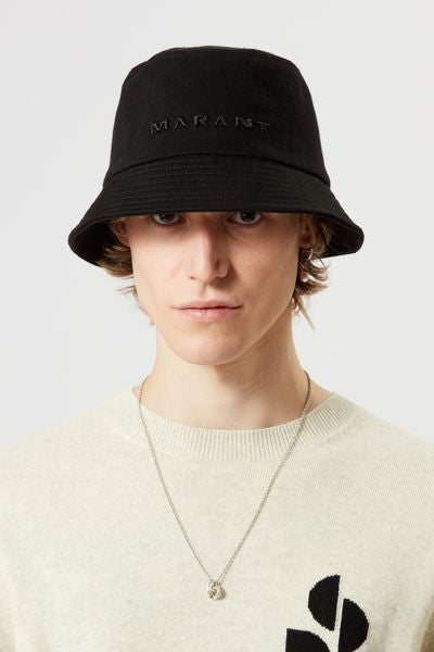 Sombrero bob con logotipo bordado haley - Black-black - Man - 7