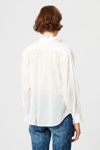 Haut en voile de coton pamias - Blanc - Woman - 9