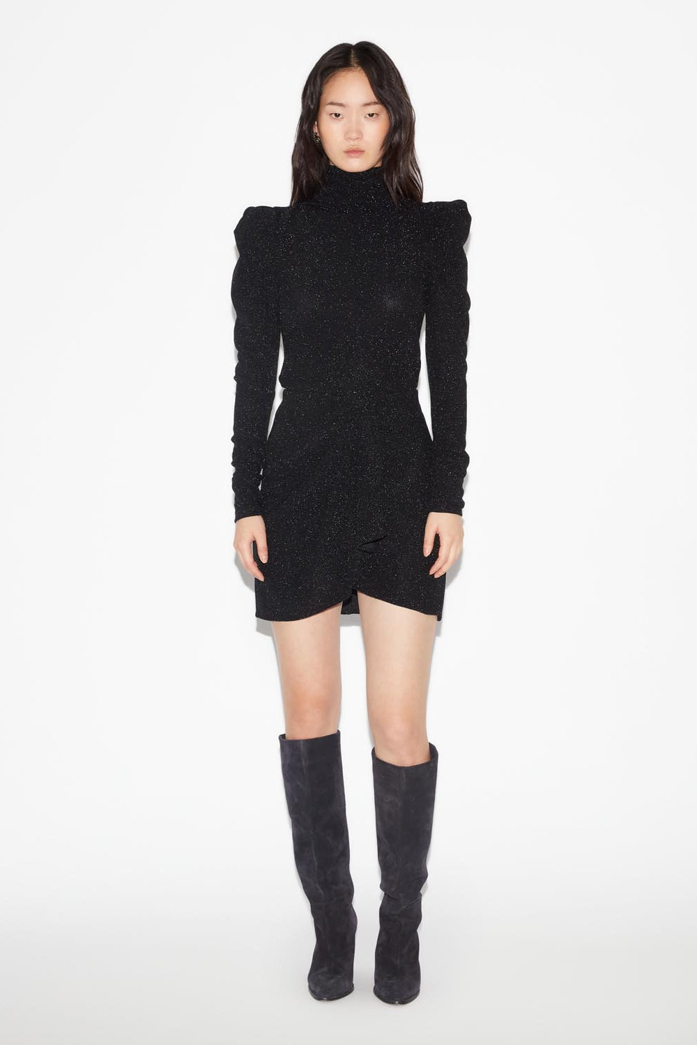 Bergen short sequin skirt - Black - Woman - 2