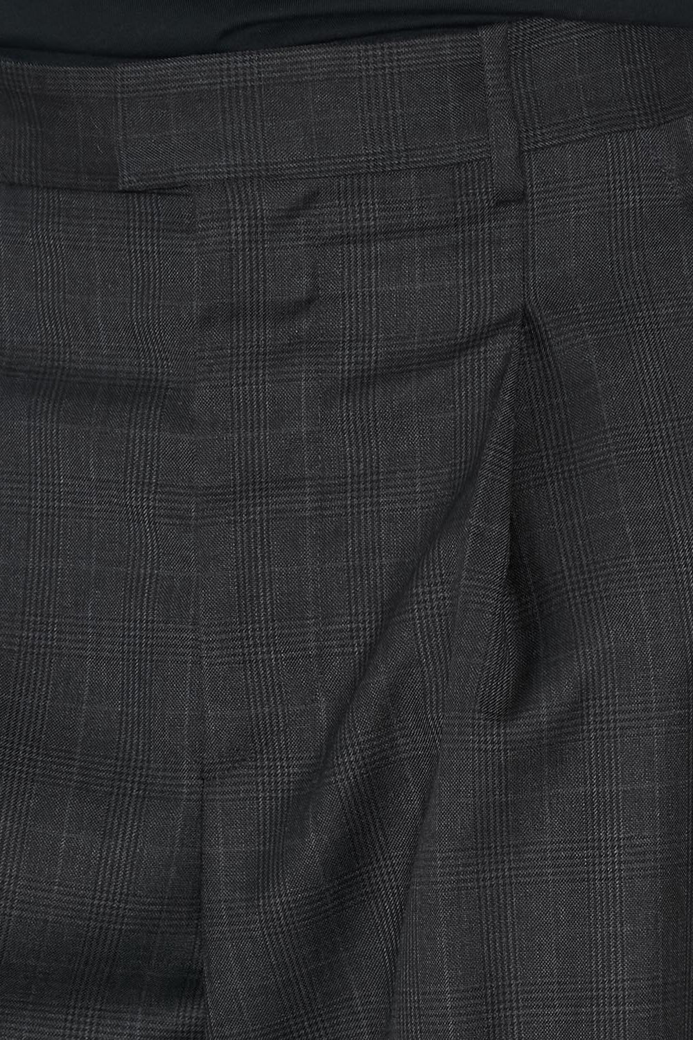 Namoro プリンス・オブ・ウェールズ・チェック タック付きワイドレッグパンツ - Anthracite - Man - 5