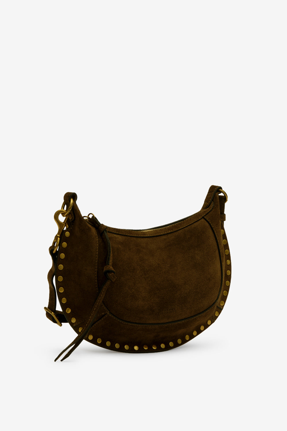 Oskan moon suede calfskin baguette handbag - Bronze - Woman - 6