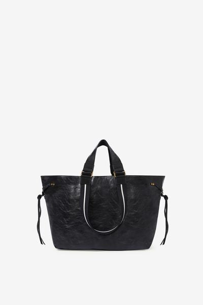 Wardy large tote bag in soft leather - Black - Woman - 6