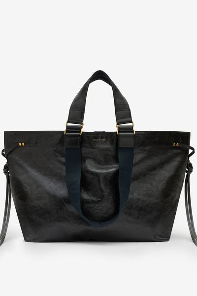 Wardy large tote bag in soft leather - Black - Woman - 2