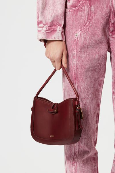 Vigo baguette bag - Burgundy - Woman - 5