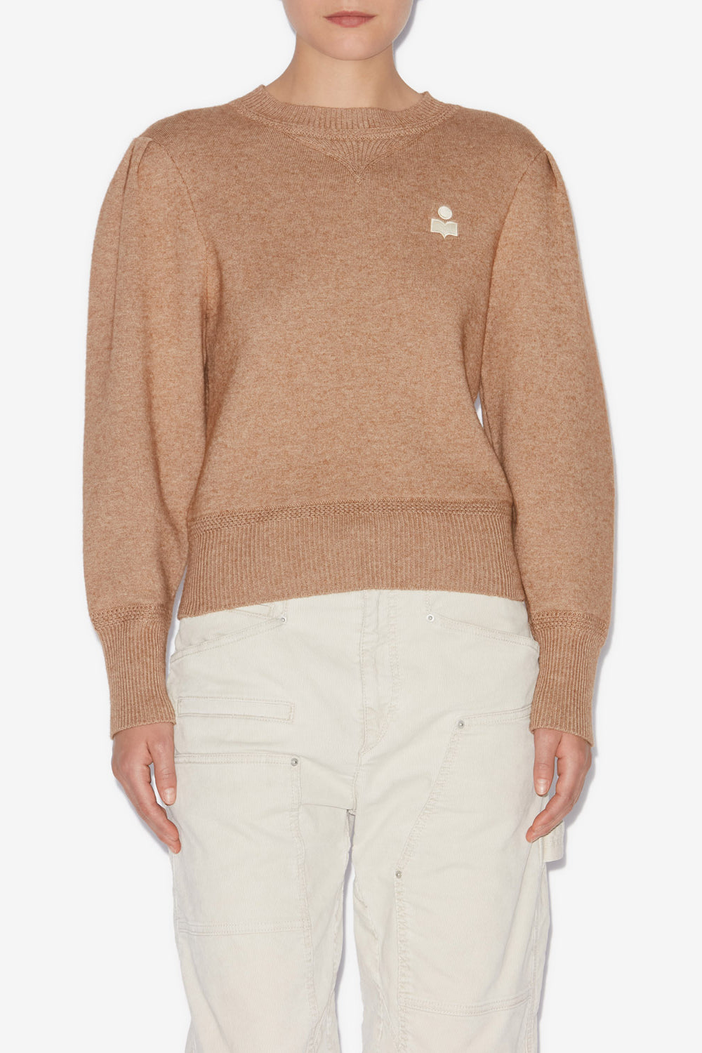 Kelaya fine knit blend sweater - Camel - Woman - 4