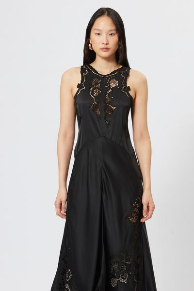 Jadel sleeveless silk lingerie dress - Black - Woman - 4