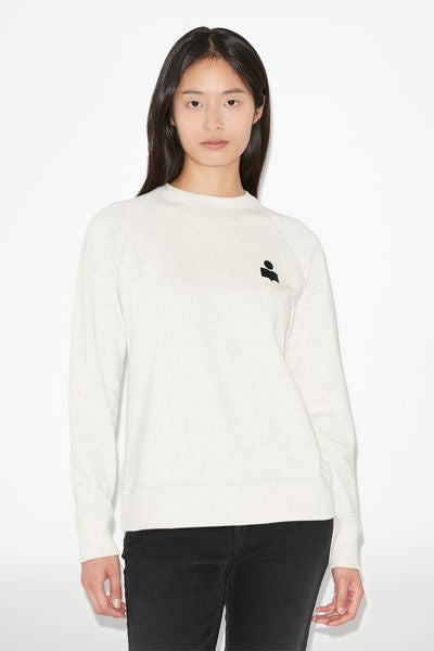 Milla cotton logo sweatshirt - Ecru - Woman - 8