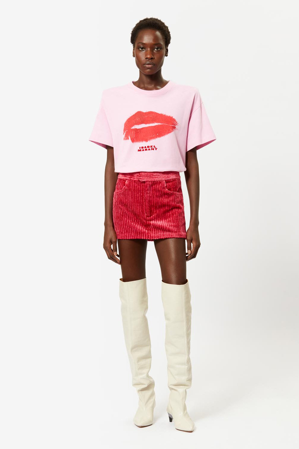 Cotton tee-shirt ben - Pink - Woman - 2