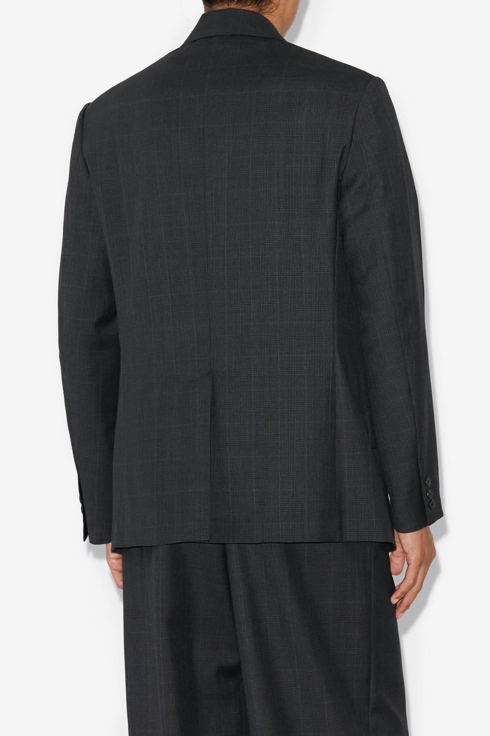 Nolan glen plaid wool suit jacket - Anthracite - Man - 9
