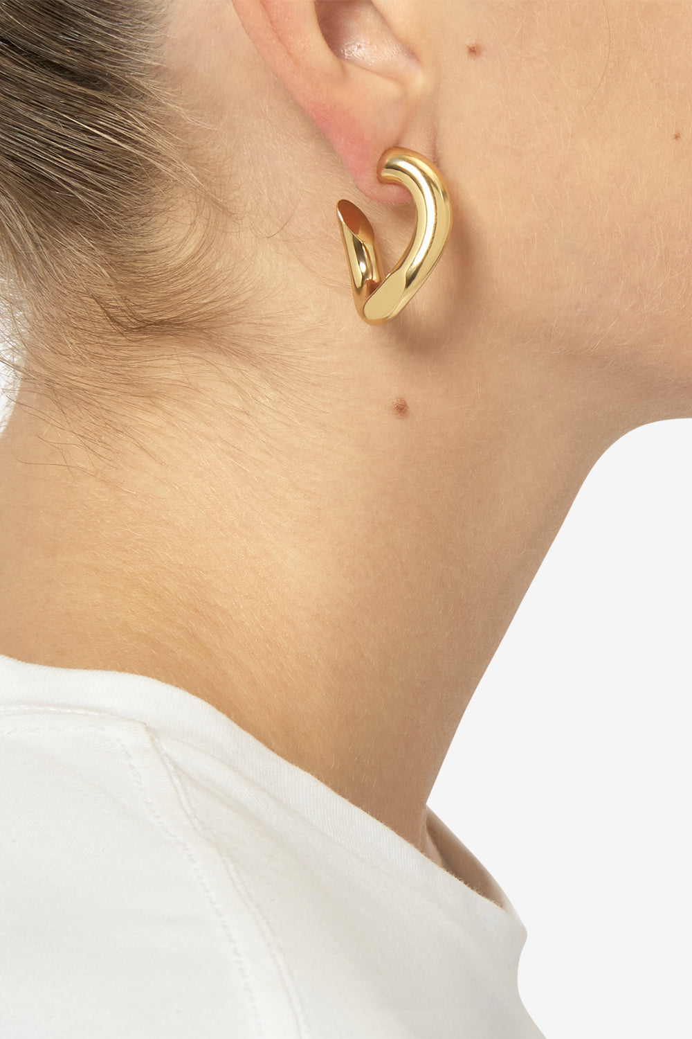 Boucles d'oreilles créoles links - Doré - Woman - 5