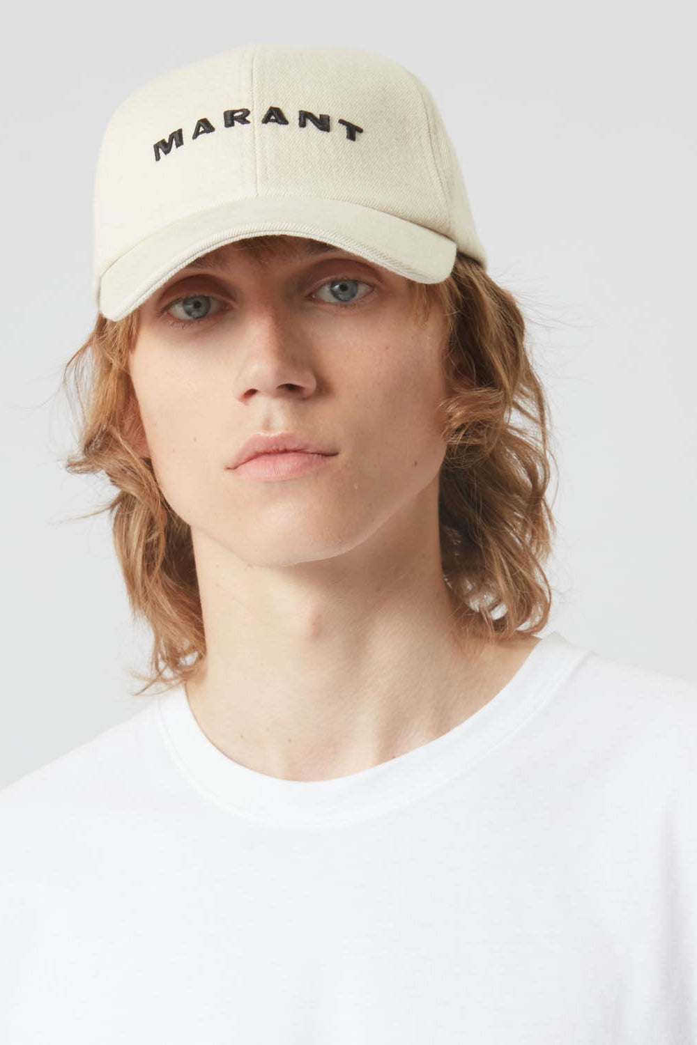 Casquette en toile à logo brodé tyron - Écru et noir - Man - 4