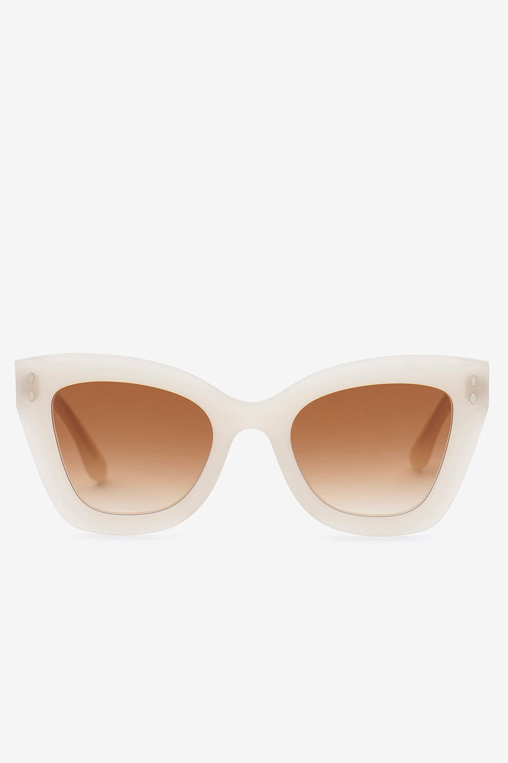 Louny バタフライサングラス - Ivory-brown shaded - Woman - 1