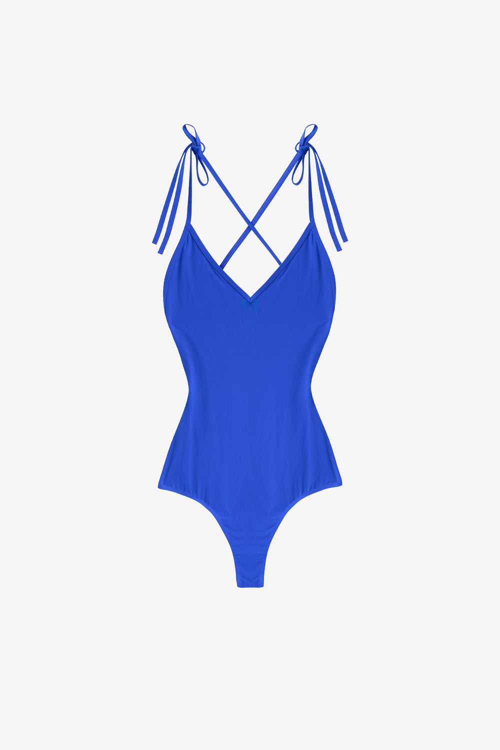 Swan printed swimsuit - Blue - Woman - 1