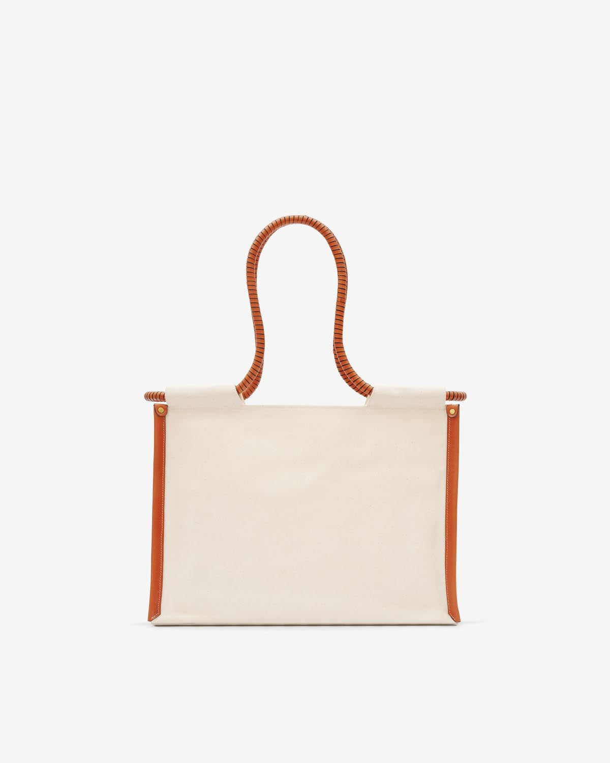 Toledo コットン トートバッグ Woman Ecru-cognac 4