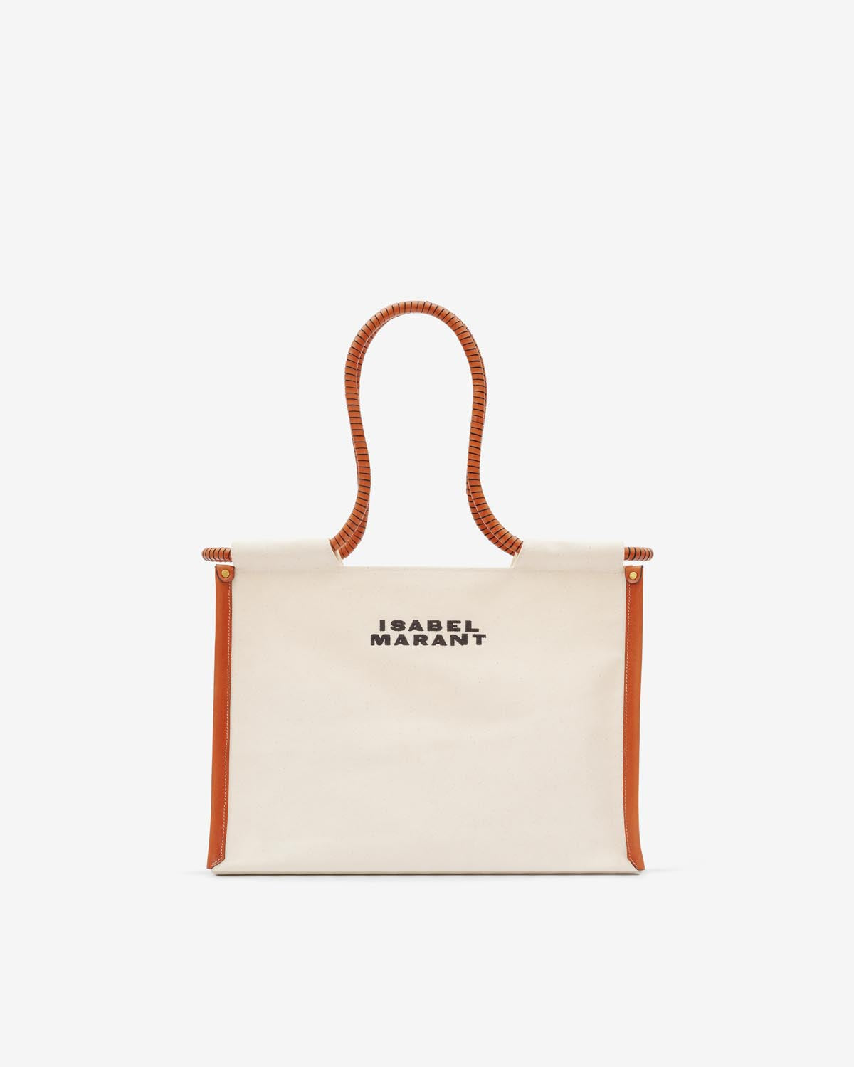 Toledo コットン トートバッグ Woman Ecru-cognac 6