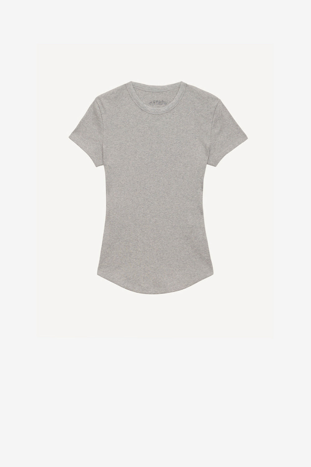 Taomi ribbed short-sleeve cotton t-shirt - Gray - Woman - 2