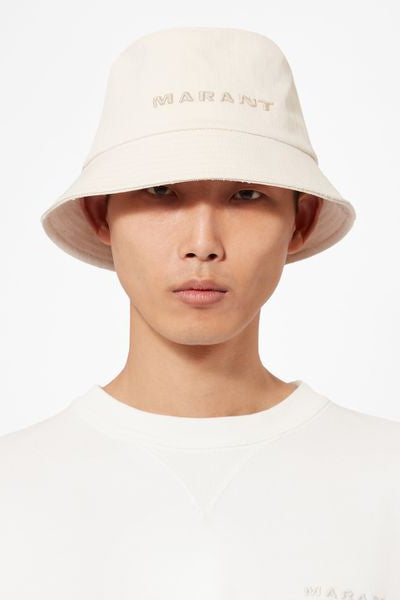 Sombrero bob con logotipo bordado haley - Ecru-ecru - Man - 6