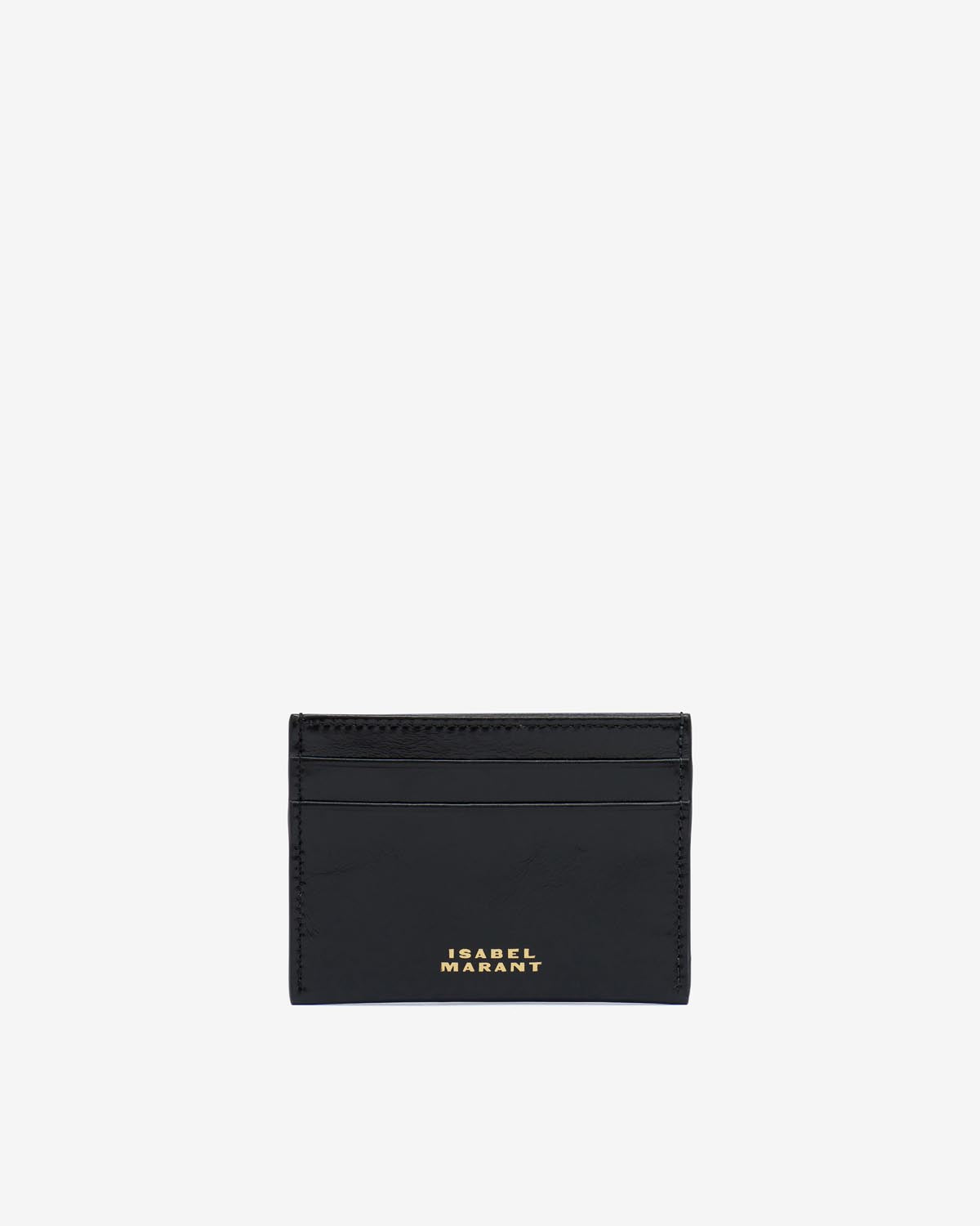 Chiba portacarte in pelle Woman Black and gold 3