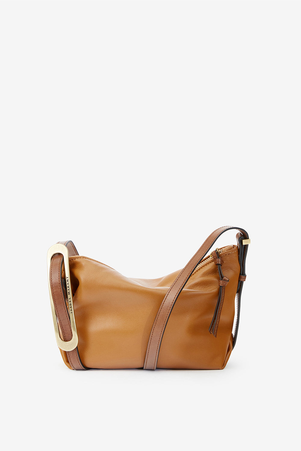 Leyden mini bag in lambskin leather - Cognac - Woman - 3