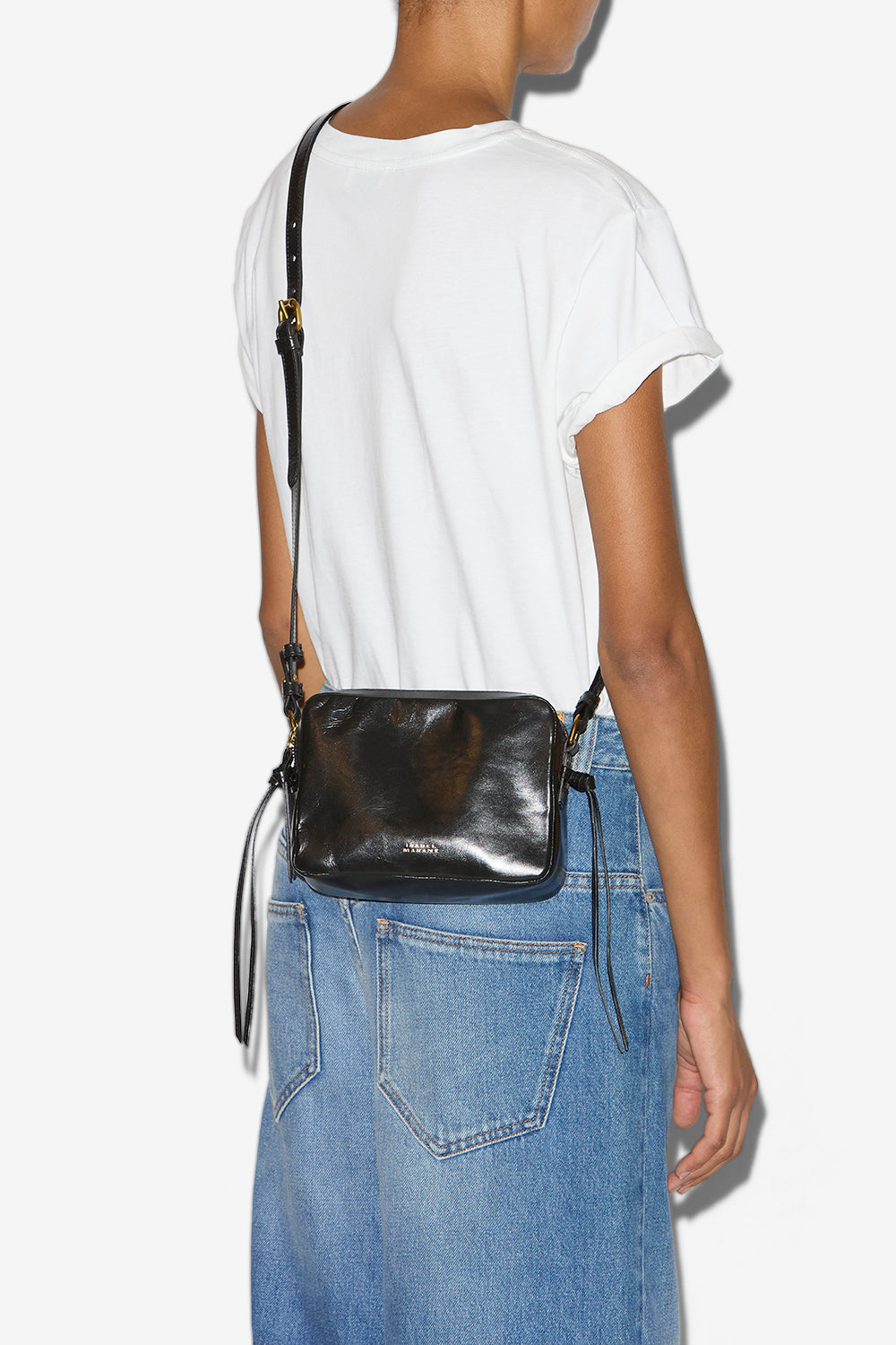 Wardy camera soft leather bag - Black - Woman - 3