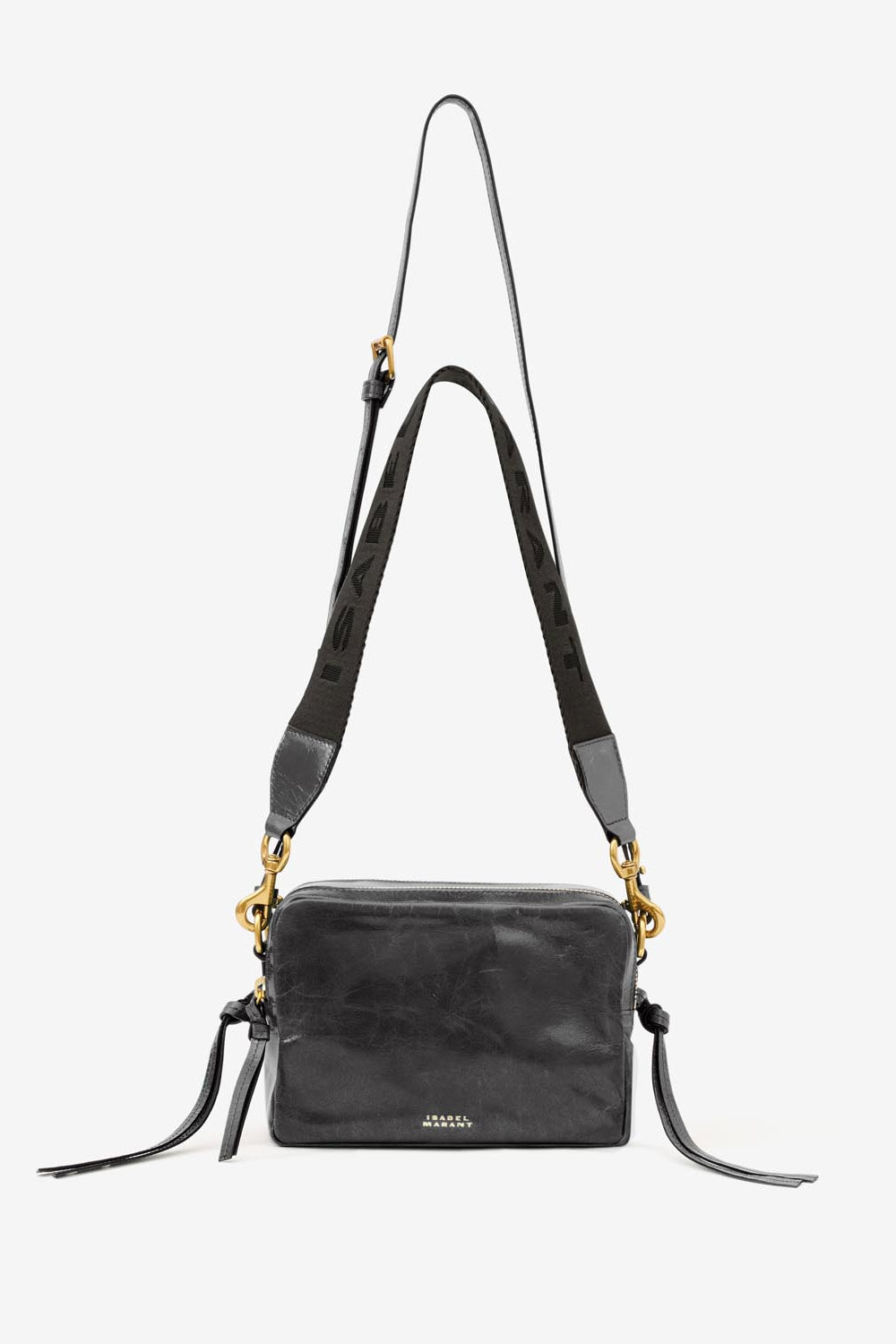 Wardy camera soft leather bag - Black - Woman - 11