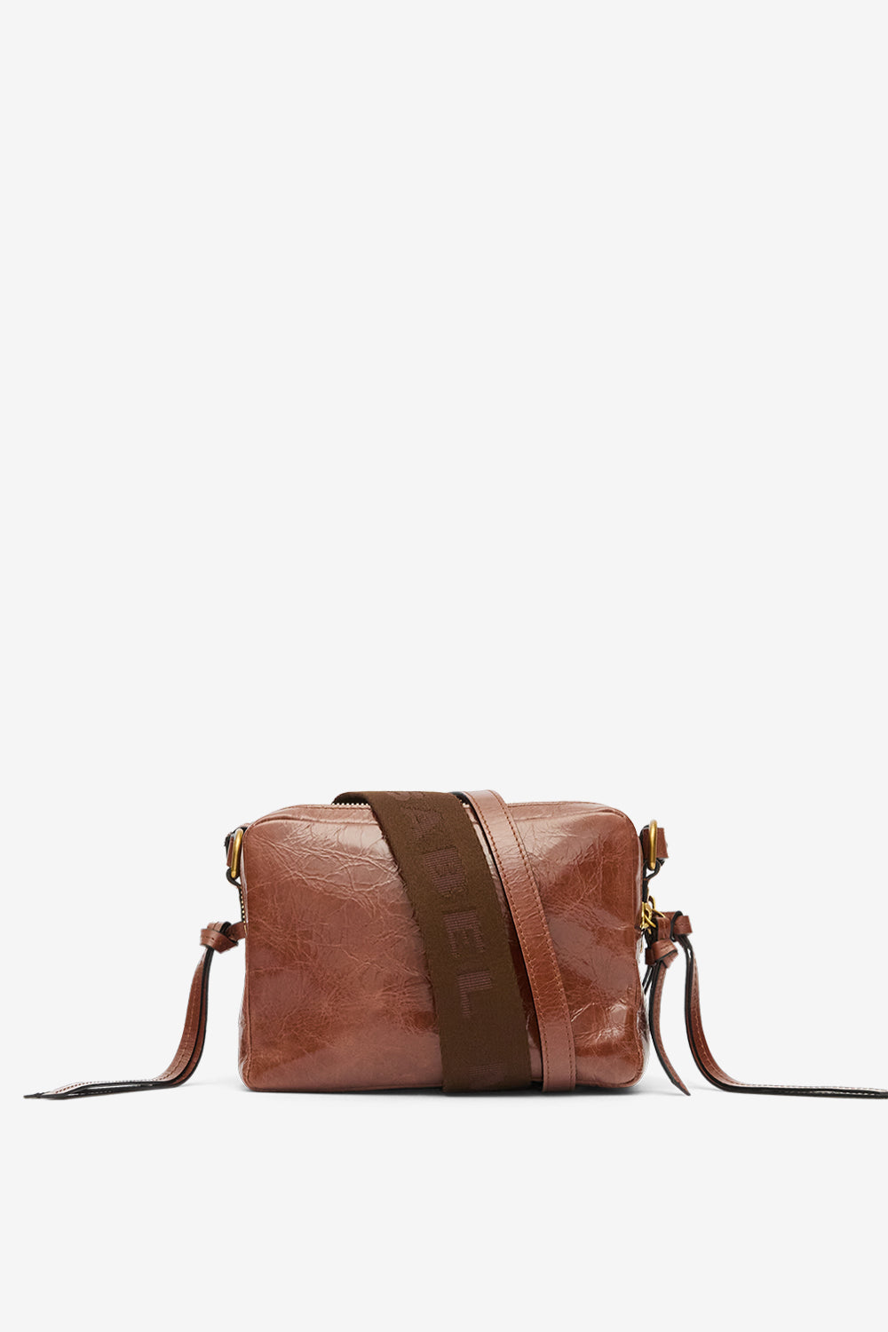 Borsa wardy camera in pelle lucida - Chocolate - Woman - 2