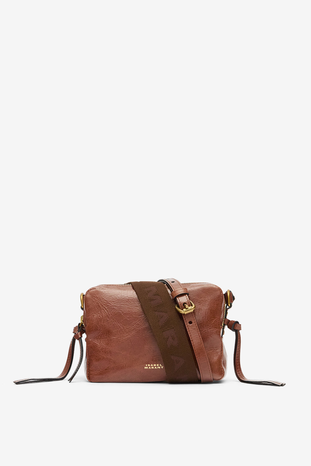 Borsa wardy camera in pelle lucida - Chocolate - Woman - 1