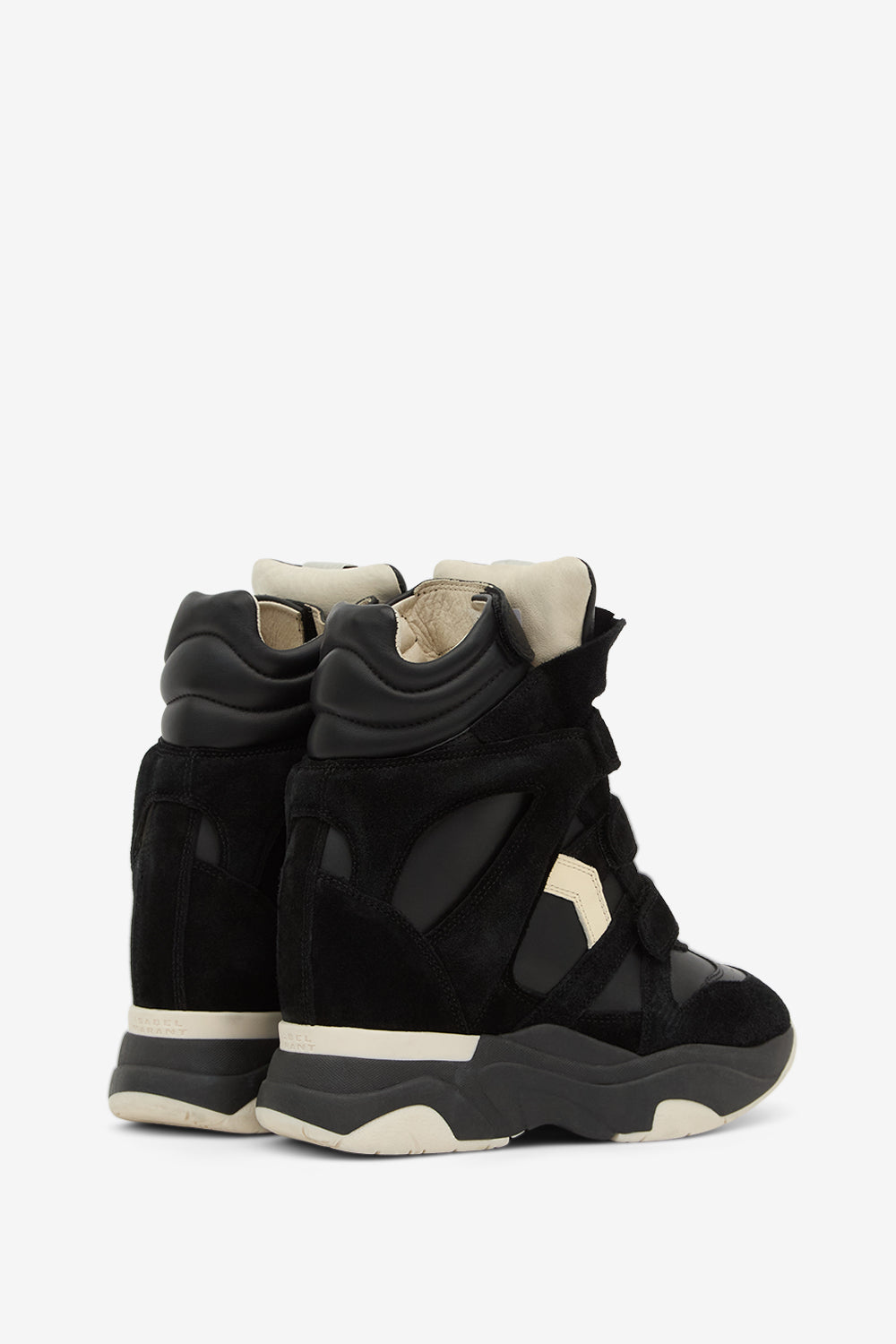 Balskee high-top leather wedge sneakers - Black - Woman - 2