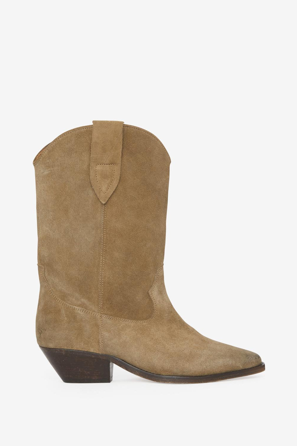 Bottes santiag duerto en cuir de veau velours - Taupe - Woman - 1