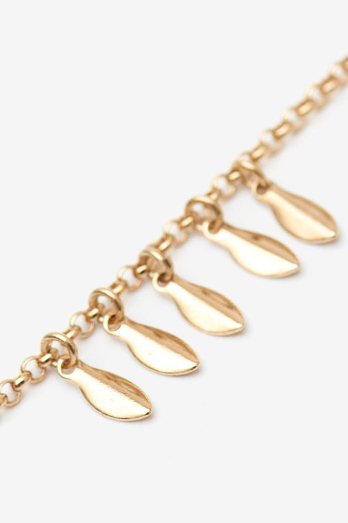 Metal Shiny Leaf Bracelet