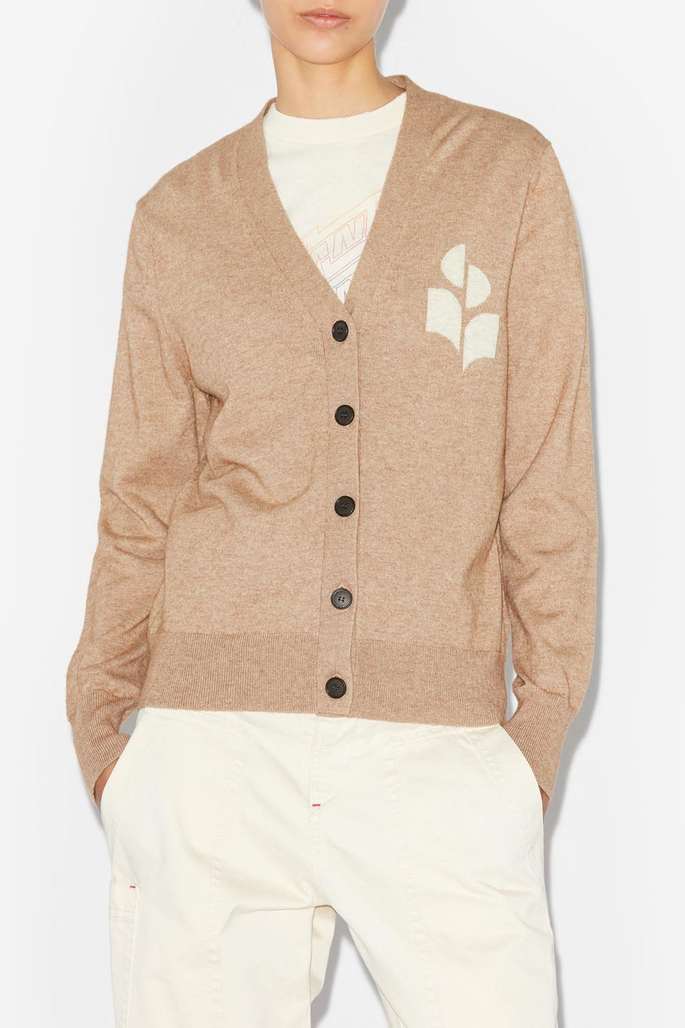 Karin cardigan - Camel - Woman - 7