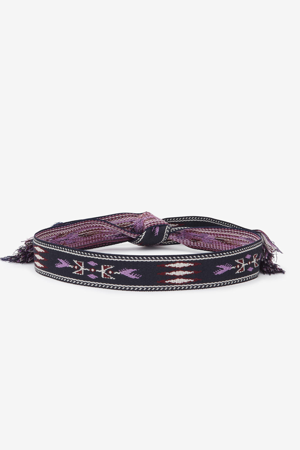 Etka woven graphic pattern belt - Faded night - Woman - 2