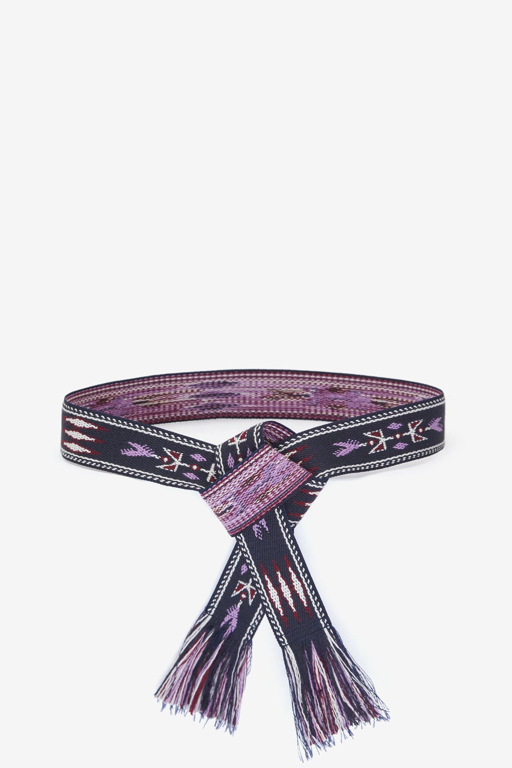 Etka woven graphic pattern belt - Faded night - Woman - 1
