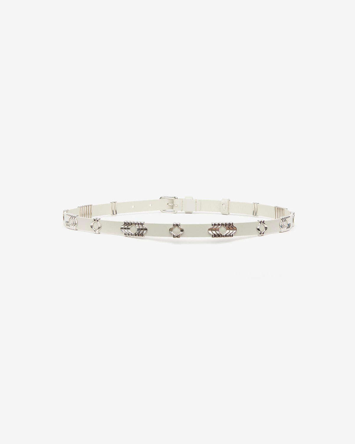 Cinturón odena Woman Chalk-silver 2