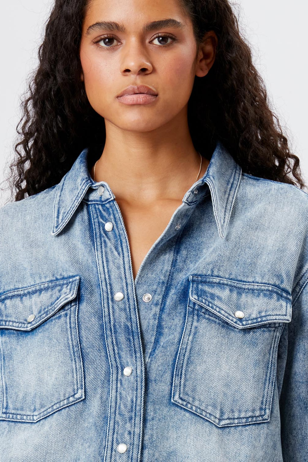 Jeanshemd tahis - Hellblau - Woman - 3