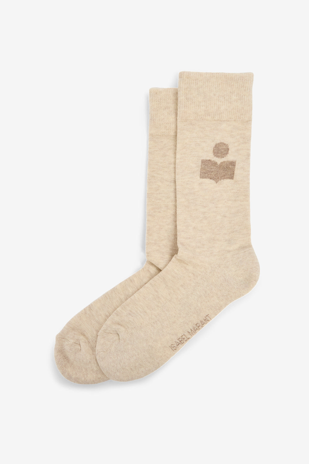 Calzini siloki con logo - Beige - Woman - 1