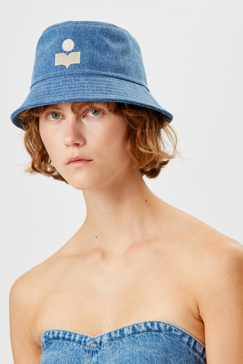 Sombrero bob con logotipo bordado haley - Azul claro - Woman - 4