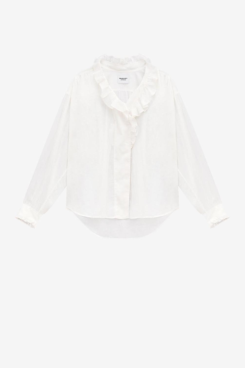 Haut en voile de coton pamias - Blanc - Woman - 1