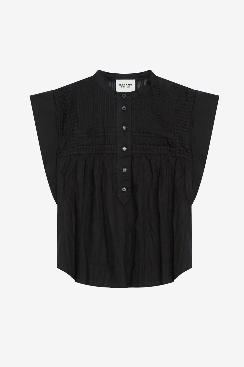 Leaza sleeveless voile top - Black - Woman - 1