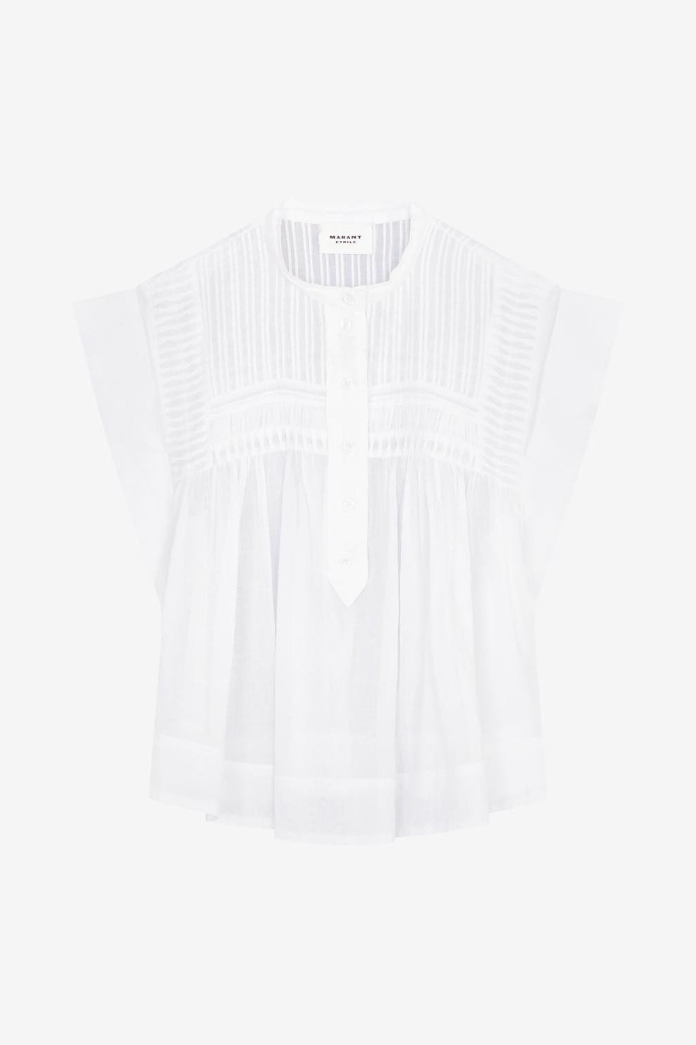 Leaza sleeveless voile top - White - Woman - 2