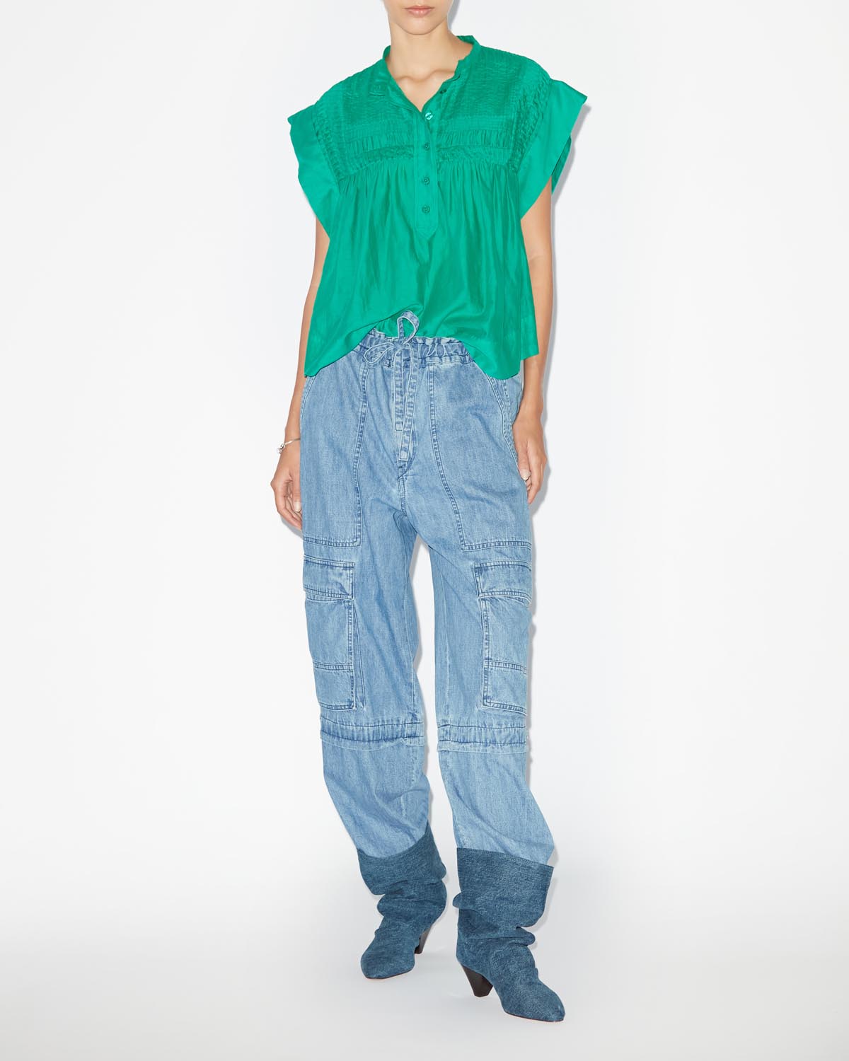 Leaza top Woman Green 4