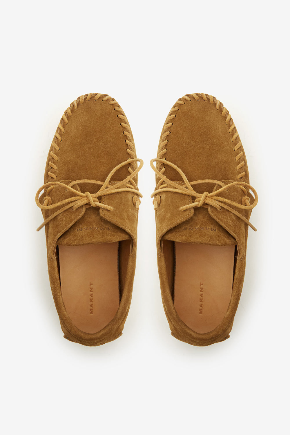 필란 스웨이드 송아지 가죽 모카신 - Sepia - Man - 4